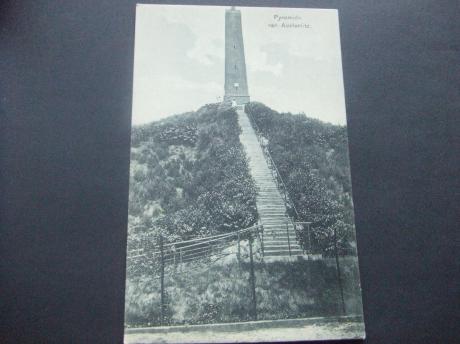 Austerlitz  Pyramide monument oude kaart uit 1923